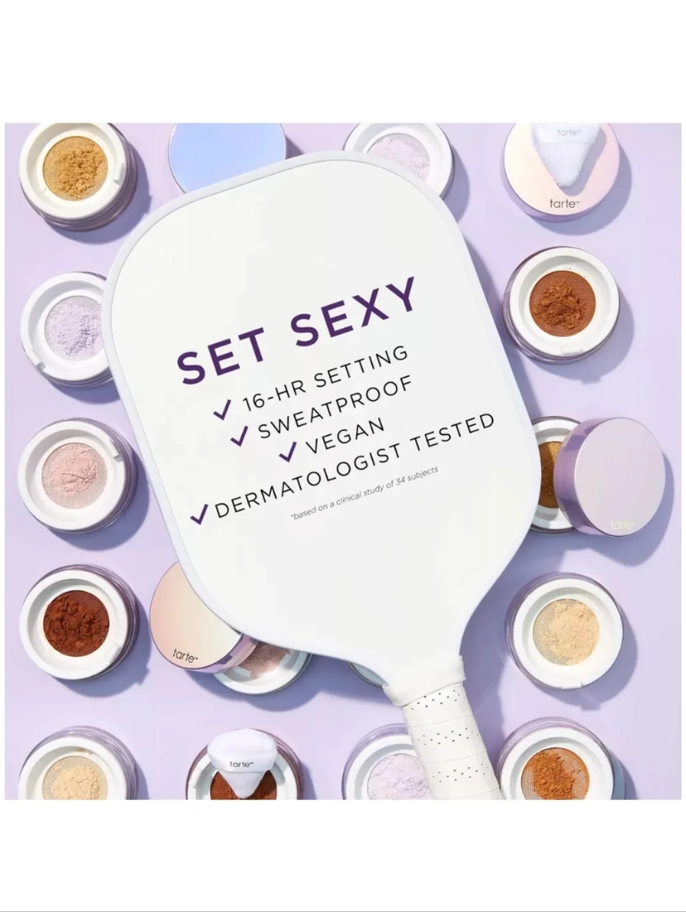 tarte creaseless setting & brightening powder - PINK - Full Size - NWT